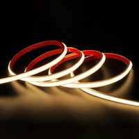 5 meter, 230V, RA93, vandtt HiCri slim COB strip, inde / ude, IP67, 296 LED, 10W/meter, tape p bagsiden, forpakning: 10 meter pose, 3000K