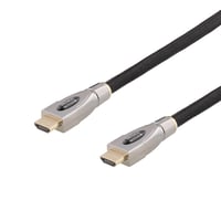 DELTACO PRIME active HDMI kabel, 10m, Textile, HDMI High speed med Ethernet