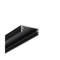 1 meter aluprofil WIDE24 G/W, sort anodiseret, pbygning, LED skinne