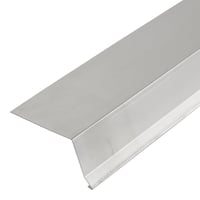 Tagfod, blank aluminium, uden asfalt, 14 x 40 x 100 mm, 1 meter