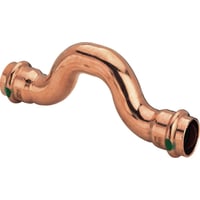 15 mm Overbjning Profipress, kobber, muffe/muffe - Viega