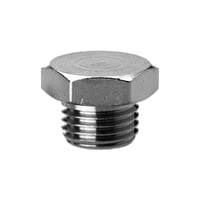 BSP adaptor-blanking plug, 1/8 thread, model 2611 - PIPE AND TUBING FITTING