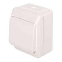 Nortic Afbryder korrespondance, IP44, hvid, 10A/250V