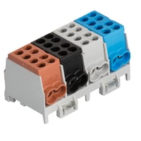 HLAK Klemme 25-4/8 BSG-S AL/CU Brun/Sort/Gr?/Bl?