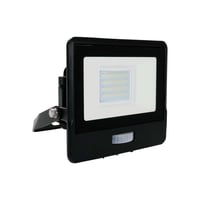 20W LED projektr med sensor, SMD, Samsung LED chip, arbejdslampe, sort hus, varm kulr - 3000K