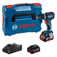 Bosch slagboremaskine GSB 18V-90 C, 2 x 18 V/5,0 Ah og L-Boxx