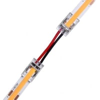 7: Lavprofil samler med ledning til LED strip - 8mm, COB, enkeltfarvet, 20 cm, IP20, 5V-24V
