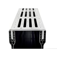 Star Drain 65 x 103 x 1000 mm PVC-rende med grå aluminiumsrist