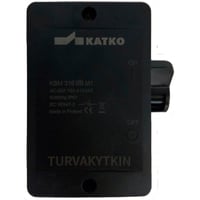 Sikkerhedsafbryder 4P 16A, 2xM20 forskruninger, sort - Katko KSM416-BB