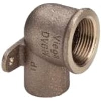 Lodde dkvinkel 90 m. muffe/gevindmuffe (3 lapper), 18 mm x "