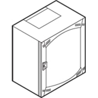 LK OFFICE LINE 19" vgrack m. glasdr 12HE D: 400 mm