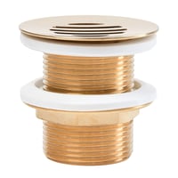 Secher bundventil til badvask, messing, 60 mm hjde, 63 mm diameter