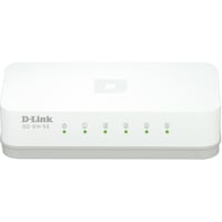 D-link 5-Port Ethernet Easy Desktop Switch, 5-port 10/100Mbps, hvid billede