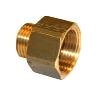 Spidsmuffe, 3/4″ – 3/8″, messing