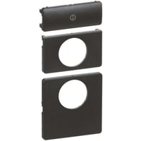 LK FUGA - Tangent og afdkninger til bevgelsessensor PIR 10A, 1 modul, koksgr