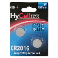 Batteri CR2016 K2 3V litium knapcelle - 2 stk