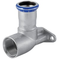 Mapress Rustfrit, 15 mm x ??” forskudt dkvinkel 90, presmuffe/muffe (Rp) – Geberit