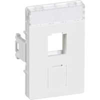 Billede af LK CLIC'LINE Dataudtag 1 modul, til 2 stk. Keystone RJ45 - hvid hos WATTOO.DK