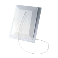 Klapventil 100×150 mm, lukket model, hvid, type 110 – Duka