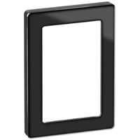 LK FUGA - Pure design ramme, 1 modul, sort (glas) + teknisk monteringsramme