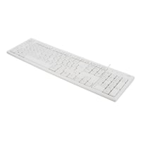 DELTACO Keyboard, 105 keys, Nordic layout, USB, white, 13 media keys,