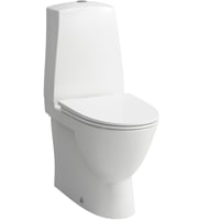 3: Laufen Pro N Gulvstende toilet med P-ls, BTW, hvid LCC glasur