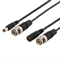 8: DELTACO coaxial cable with BNC and power, BNC m - m, 2,1mm, 15m, sort