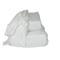 Hvide klude, bomuld, 10 kg - 10 kg