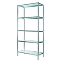 RAACO Værkstedsreol med 5 hylder - dybde 40 cm samt 8 stk stopler 1000 mm