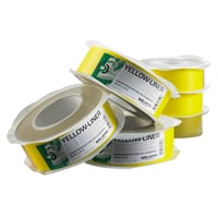 Dampsprretape Yellow-Liner, 50 mm x 25 meter, gul (rivbar) – 25 meter
