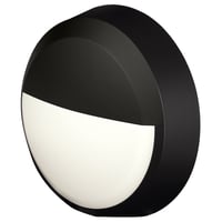 4Lite Pylus Rund Halvskærm Væglampe, 50W, 3000K/4000K/6500K, IP44, Antracit