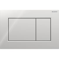 Geberit Sigma01 Square betjeningsplade, blank krom