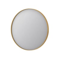 Sanibell Proline rundt spejl, alu, 80 cm, messing (brstet)