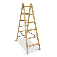 Wienerstige træ 6 trin 50mm brede ergo-trinmed massive vanger og bændlerlængde 1,78m