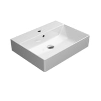 GSI Kube X hndvask, 60x47 cm med hanehul og overlb