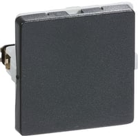 LK FUGA - Blnddksel, 1 modul, koksgr