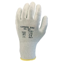 Carbon ESD handske, antistatisk, PU-belgning, str. 8 (Large)