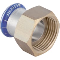 Mapress Rustfrit, 18 mm x 1", overgang med omlber - Geberit