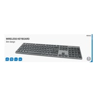 9: Wireless slim office keyboard 2.4 GHz USB receiver aluminium
