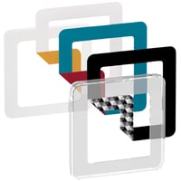Billede af LK FUGA - Choice design ramme, 1 modul, transparent inkl. farveindlg hos WATTOO.DK