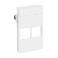 Lauritz Knudsen fuga dataudtag, 2xRJ45, hvid