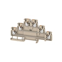 Gennemgangsklemme A3T, 2,5 mm, beige