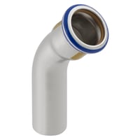 Geberit Mapress bøjning, rustfri, 45°, muffe/nippel, gas, 28 mm
