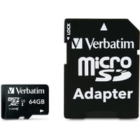 Verbatim hukommelseskort, microSDX, 64GB, micro Secure Digital