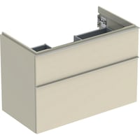 GEBERIT Icon vaskeskab 888x476x615mm 2skuffer sand-grå lakeret blankpoleret
