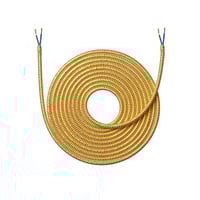 Stofledning, 4 meter, Shiny Guld