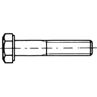 Stlbolt, M8 x 120 mm, FZB, DIN 4014, 6-kant, 25 stk.