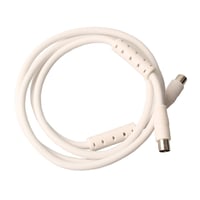 Antenneledning med stik HF-tt 1,5 meter hvid