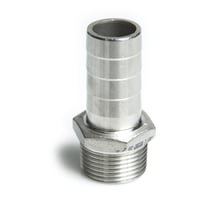 Slangestuds 6kant 4408/316L 20 bar 3/4"x20,5mm