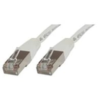 F/UTP CAT5e, 2 meter, hvid PVC ydre kappe, folieskrmning, 4x2xAWG 26 CCA